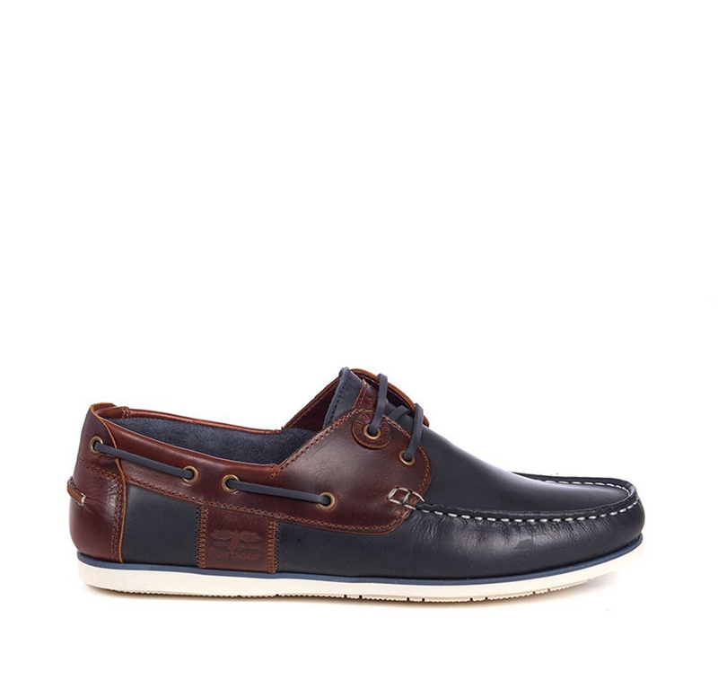 Navy Men\'s Barbour Capstan Boat Shoes | QYDAKT-354