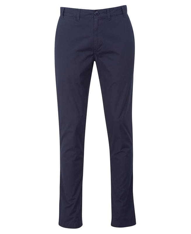 Navy Men's Barbour Glendale Chino Pants | MNIRWZ-734