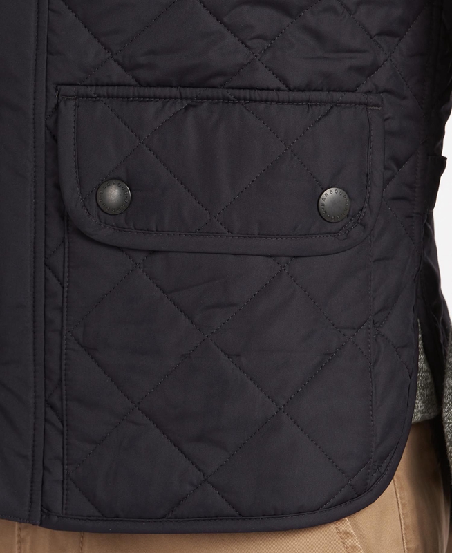 Navy Men's Barbour Lowerdale Vest | MZDGAF-741