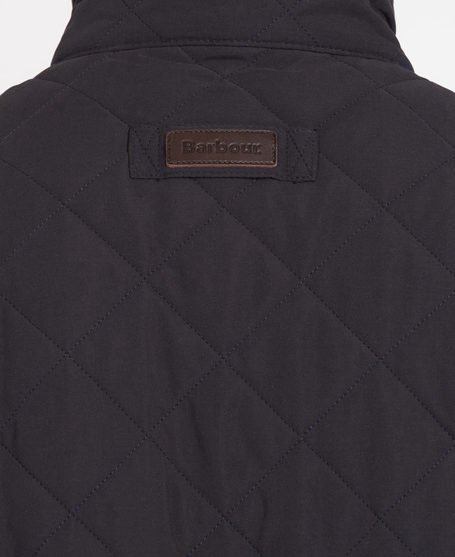 Navy Men's Barbour Shoveler Quilted Jackets | KLCBGJ-530