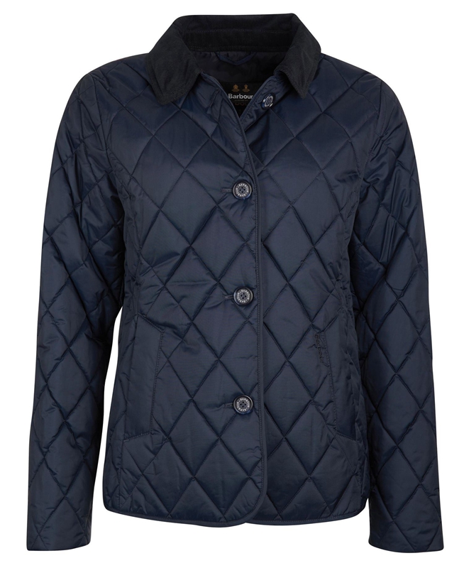 Navy Women's Barbour Omberlsey Quilted Jackets | ZFCUXH-437