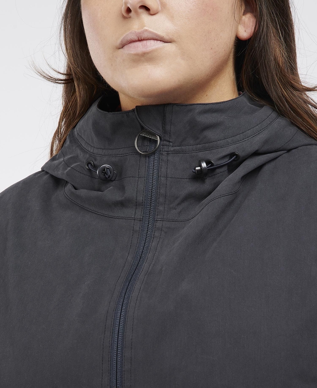 Navy Women's Barbour Plus Armeria Waterproof Jackets | IXMCZY-065