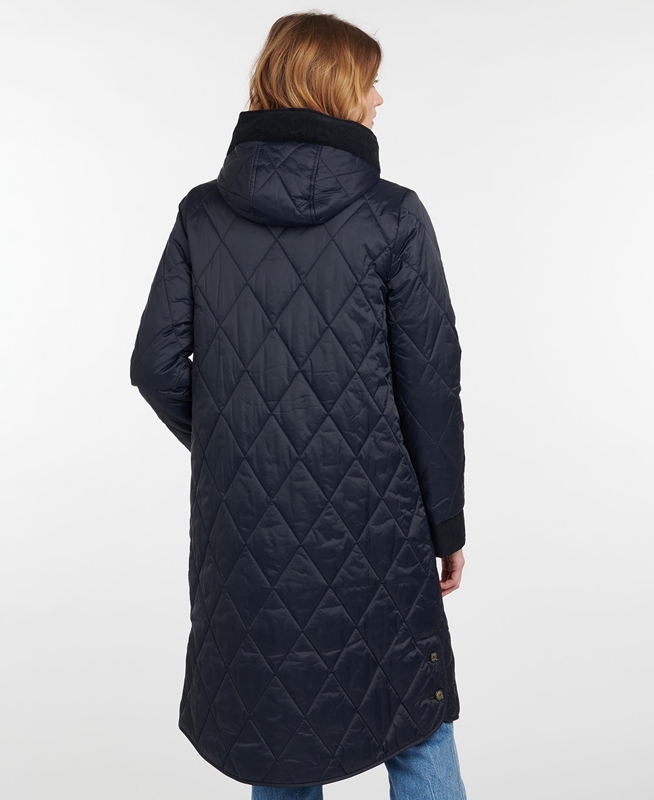 Navy Women's Barbour Steppjacke Mickley Quilted Jackets | BXRAOQ-512