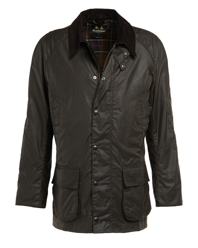 Olive Men's Barbour Bristol Waxed Jackets | OTGMBD-973