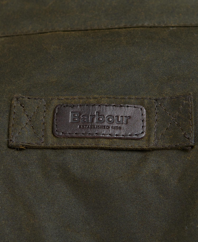 Olive Men's Barbour Sheldon Waxed Jackets | MKCLUD-401