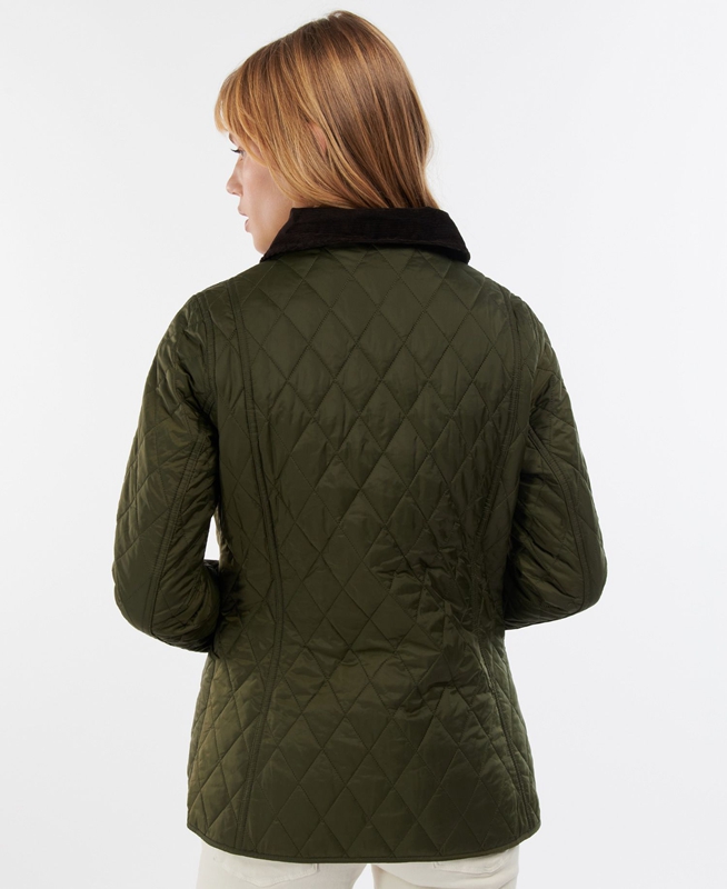 Olive Women's Barbour Steppjacke Annandale Quilted Jackets | XTASCW-015