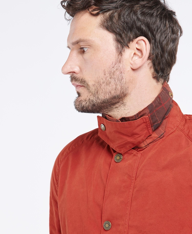 Orange Men's Barbour Ashby Casual Jackets | PATUQY-538