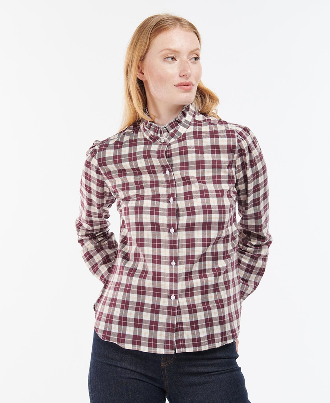 Pink Women's Barbour Daffodil Shirts | HVEMIG-231