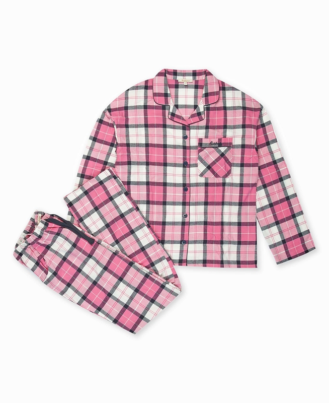 Pink Women's Barbour Ellery PJ Set Nightwear | JBQUEF-392