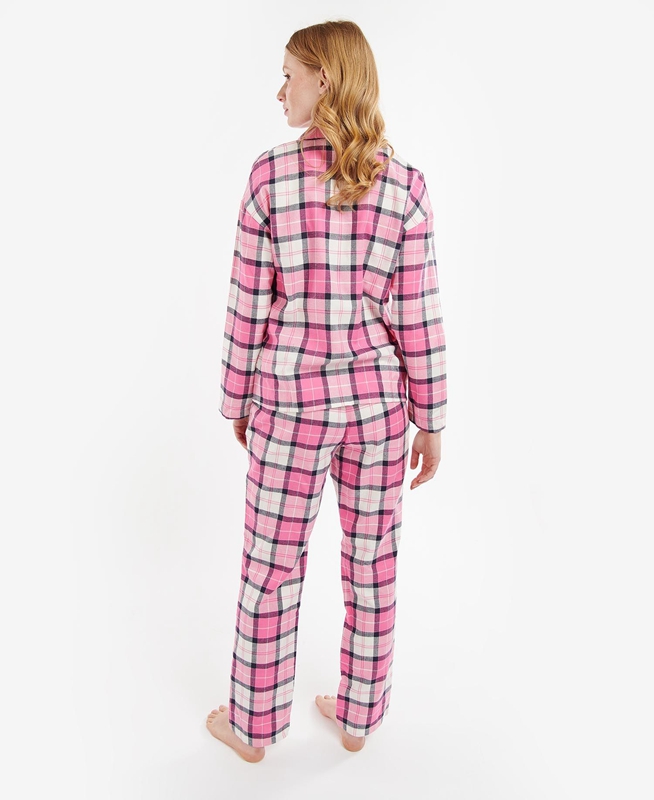 Pink Women's Barbour Ellery PJ Set Nightwear | JBQUEF-392