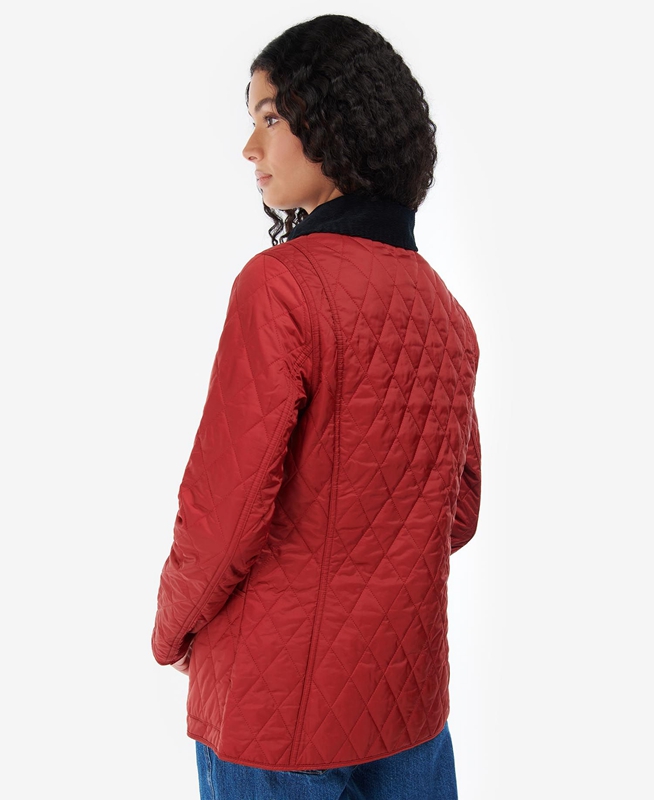 Red Women's Barbour Annandale Quilted Jackets | QPNZBG-869