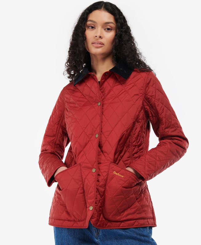 Red Women's Barbour Annandale Quilted Jackets | QPNZBG-869