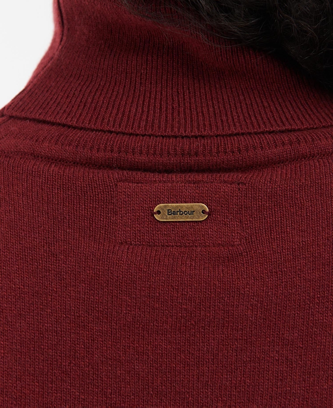 Red Women's Barbour Pendle Roll-Neck Sweaters | MVAFPI-074