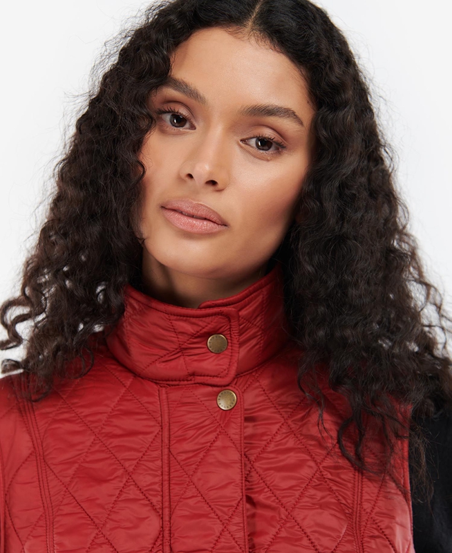 Red Women's Barbour Wray Vest | ZLHRYE-968