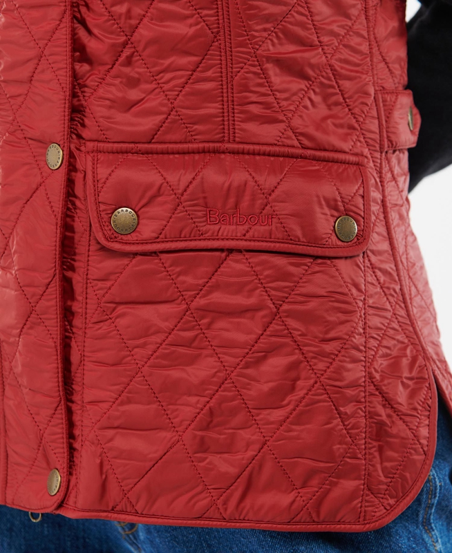 Red Women's Barbour Wray Vest | ZLHRYE-968