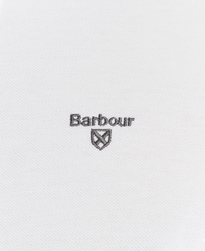 White Men's Barbour Otterburn Polo shirts | TJAIZH-963